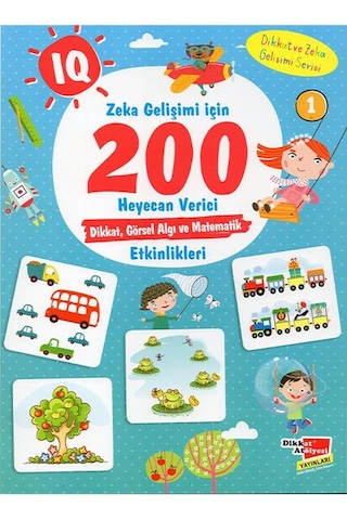 3-6 Yaş Iq Zeka Gelişimi için 200 Heyecan Verici Etkinlik - 5 Kit