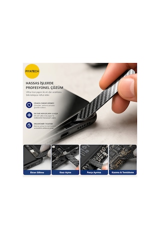 Karbon Fiber Telefon Ve Tablet Ekran Sökme Penası Tamir Kazıyıcı 8.5 X 2.1 Cm 0.6 Mm