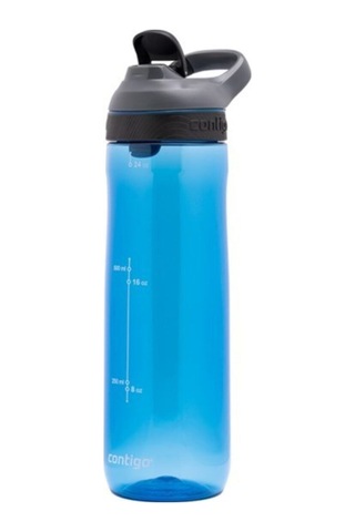 Contigo Cortland Tek El Bas İç Kapaklı Su Matarası 720ml - Mavi