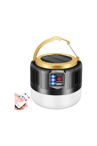 2 Adet G-300w Kamp Lambası Solar Güneş Enerjili Powerbank