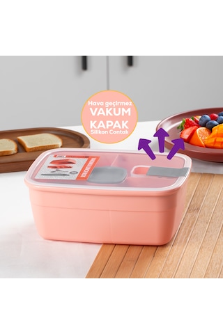 Porsima 3193 Vakumlu Sosluklu 2 Katlı Beslenme Çantası Lunch Box