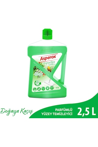 Asperox Doğaya Kaçış Parfümlü Yüzey Temizleyici Çam & Sandal Ağacı Müge Çiçeği Kokulu 2.5 Litre Tekli