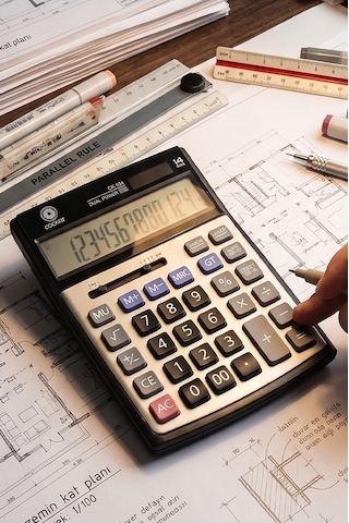 Hesap Makinesi Siyah Gri 15x19.5 Cm 1 Adet Cockpıt Ck-534 12 Haneli Büyük Boy Hafızalı Büro Masaüstü Hesap Makinası Gr