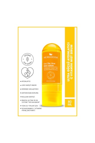 Herbaderm Ultra Güçlü Aydınlatıcı C Vitamini Mist Serum 80 ML