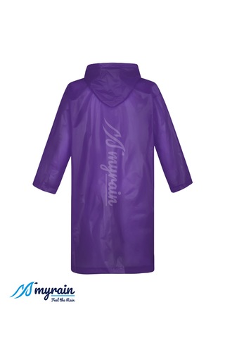 Myrain Kapüşonlu Çıtçıtlı Eva Yağmurluk Mor