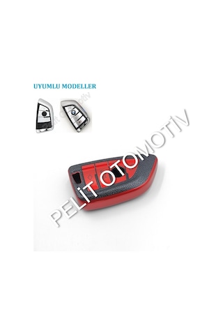Bmw X1 X3 X5 X6 X7 Anahtar Kılıfı Süperlüx Keyless Kırmızı