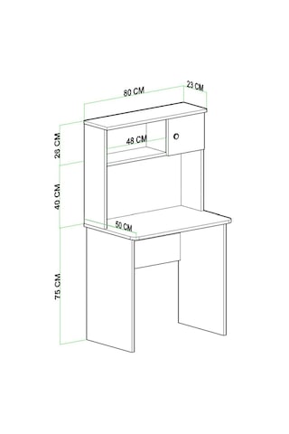 Evdemo Milas Çalışma Masası Abanoz