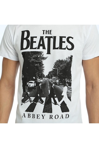 Bant Giyim - Beatles Beyaz Erkek T-Shirt Tişört