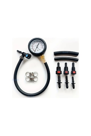Xuweiwei Siyah Hassas Yakit Basinc Test Kiti Arabalar Motosikletler Kamyonlar İcin 0 100psı Gostergeli Dayanikli Yalitimli Malzeme