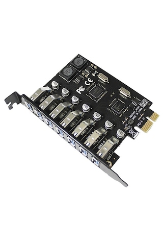 7 Port Usb 3.0 Pci-e Express Kart Hub Çoklayıcı Çoğaltıcı