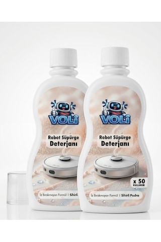 Sihirli Pudra Kokusu 2'li Avantaj Paket Robot Süpürge Deterjanı Yüzey Temizleme Mop Solüsyonu 2x500 Ml 2'li Set
