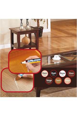 6 Adet Vodaseal Mobilya Çizik Giderici Rötuş Rütuş Kalemi Ceviz