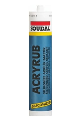 Soudal Acryrub Silikonize 500 G Mastik Gri