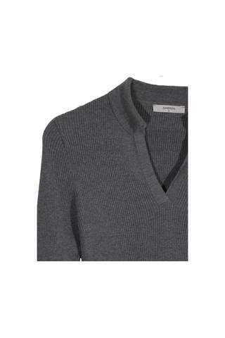 Gri Polo Yaka Kazak