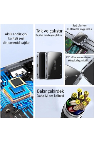 Ally Mh-319 Type-c 2 İn 1 Canlı Yayın İçin Dönüştürücü Live Converter- 5775