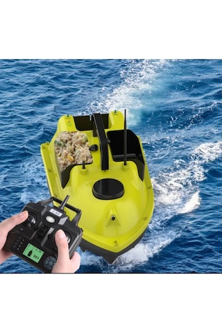 Sazan Yemleme (TEKNE VE BOTU)gps Model 500 Metre Oto Pilot Eve Dönüş Otomatik Sarı