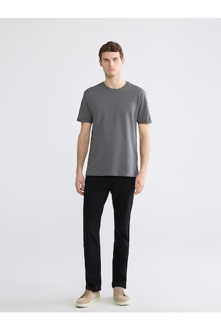 Lcwaıkıkı Classic Antrasit Slim Fit %100 Pamuk Basic Tişört
