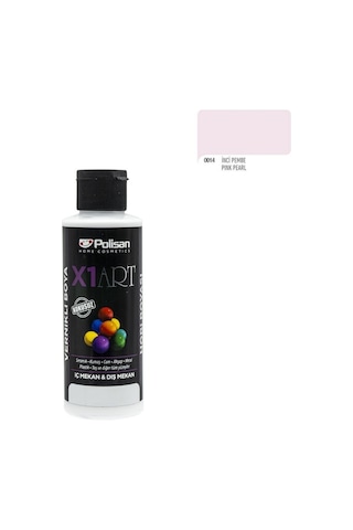 Polisan X1Art Vernikli Hobi Boyası 120Ml - 0014 İnci Pembe