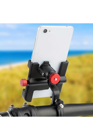 Xuweiwei Hol232 1 Adet Newboler Mtb Araba Telefon Tutucu Bisiklet Braketi 360 Derece Doner Aluminyum Ayarlanabilir Kaymaz Telefon Tutucu -