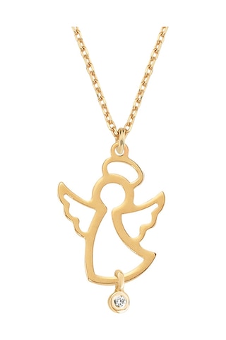 Rose Altın Pırlantalı Melek Kolye As86Pkl Altınsepeti