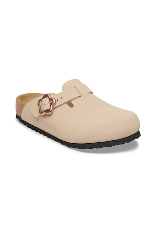 Birkenstock Boston Kıds Bf Flower Buckle Çocuk Terlik 1030630 Bej