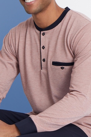 Kly Erkek Uzun Kol Düğmeli Yaka Mevsimlik Kiremit Pijama Takımı C9t2n6o1 001