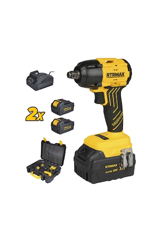 Rtrmax RTS5030B Şarjlı Somun Sıkma Makinası Kömürsüz 1/2'' 350 Nm - Akü Hariç