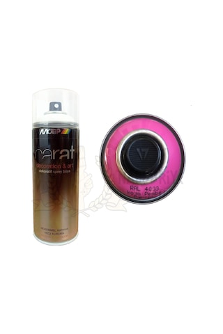 Motip Carat Parlak Koyu Pembe Sprey Boya 400 ML - Ral4003