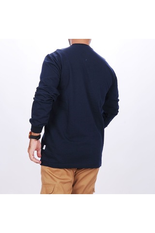 İş Sweatshirt Bisiklet Yaka Lacivert