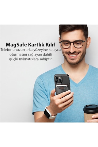 Dux Ducis Iphone 14-13-12Ler Için Magsafe Kartlik Deri Cüzdan Ki 561245441