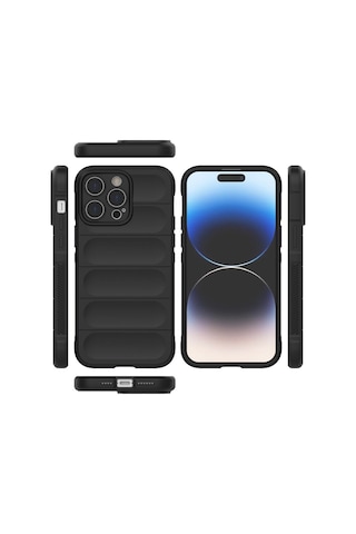 Apple Uyumlu iPhone 15 Pro Max Kılıf Optimum Lens Çerçeveli Silikon Kapak