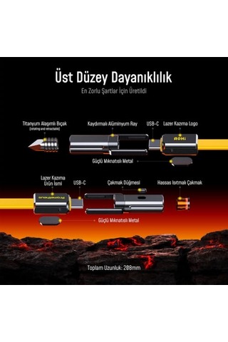 240w Çok Amaçlı 3'ü 1 Arada Titanyum Şarj Ve Veri Kablosu