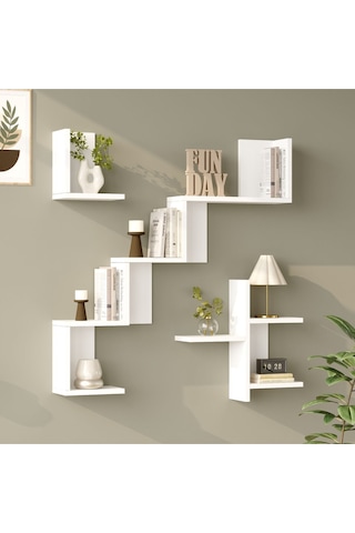 Wall 27 Duvar Rafı Beyaz Wal27-w Beyaz