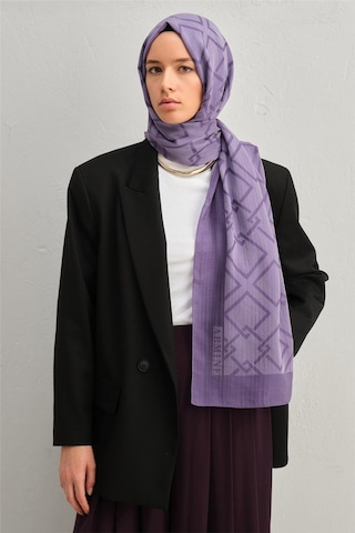 Armine Tencel İpek Zincir Desen Şal 3298 Mor