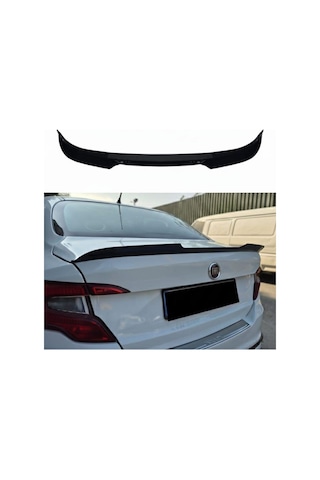 Fiat Egea Sedan Bagaj Üstü Yarasa Spoiler Piano Black İthal