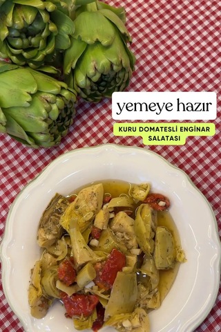 Kuru Domatesli Marine Kalp Enginar Salatası 425 Gr