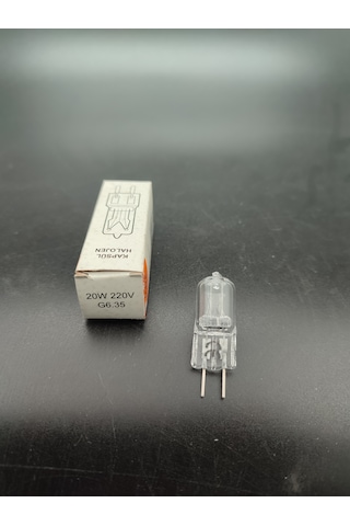 G.6 Halojen Ampul 20.watt Şeffaf Renkte 5.adetli Paket