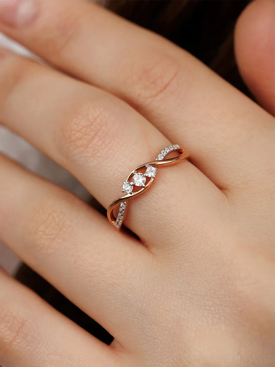 Veronika Jewelry Factory 925 Ayar Gümüş Kadın Salon Yüzük 420753970 Altın