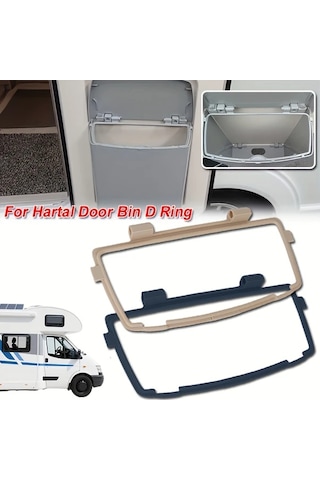 Willowhaven 1 Adet Gri Pvc Kapı Çöp Kutusu - Karavanlar İçin Dayanıklı Mekanizma, Kolay Kurulum Gri