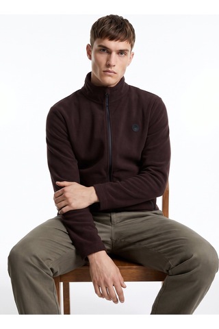 Discovery Expedition D5wm-swt3301 Kahverengi Erkek Polar Sweatshırt Koyu Kahve