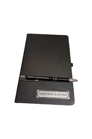 Kişiye Özel Tarihsiz Ajanda Ve Tükenmez Kalem - İsim Yazılı Ajand