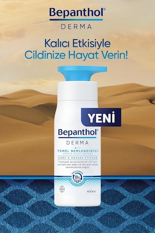 Bepanthol Derma Temel Nemlendirici Günlük Vücut Losyonu 400 ML