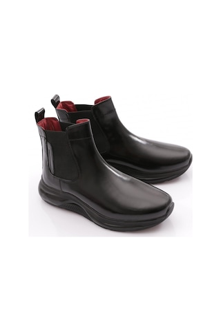 Dgn 16196 Erkek Casual Chealse Bot Siyah Baskılı