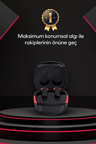 Woyax by Deji Gaming 60 MS Gecikme Çift Mod HD 4 Mikrofon ENC Kablosuz Bluetooth Oyuncu Kulaklık