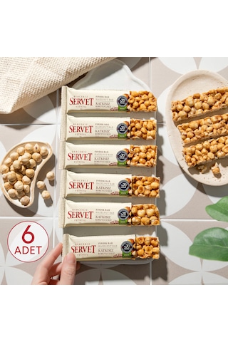 Servet Şekeri Meyveden Fındık Krokan Bar 20g 6'lı Paket