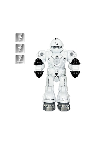 Atletik Sporcu Siyah Robot - Işıklı Ve Müzikli Hareketli , Pilli Genel