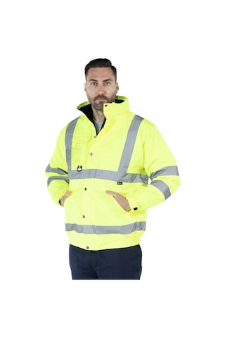 Hi-vis İş Montu Sarı