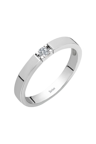 Sirius F Renk 0,08 Karat Pırlanta Tektaş Yüzük 0802R0020