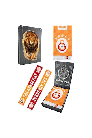 Galatasaray Şal Atkı Uv Kutu Kırmızı