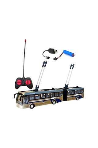 Ctoy Ht227 Uzaktan Kumandalı Körüklü Şehir Otobüsü 61984 Gri Çok Renkli